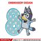 Bluey 8th Birthday Embroidery design, Bluey Cartoon Embroidery, Disney Embroidery, Embroidery File, digital download.jpg