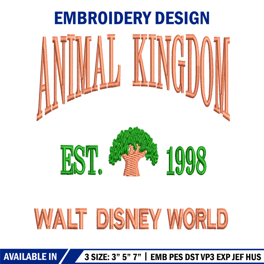 Animal Kingdom embroidery design, Animal Kingdom embroidery, logo design, embroidery file, logo shirt, Digital download..jpg