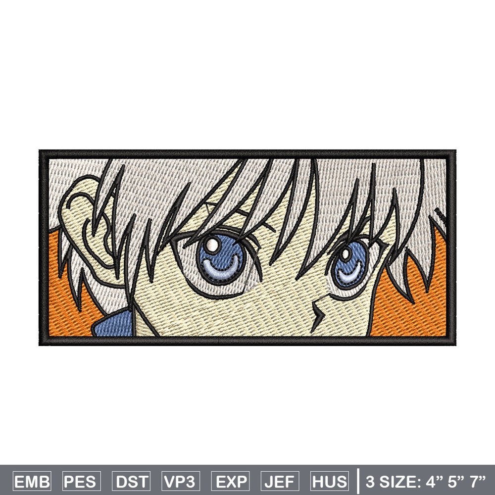 Killua eyes embroidery design, Hxh embroidery, Anime design, Embroidery shirt, Embroidery file, Digital download.jpg