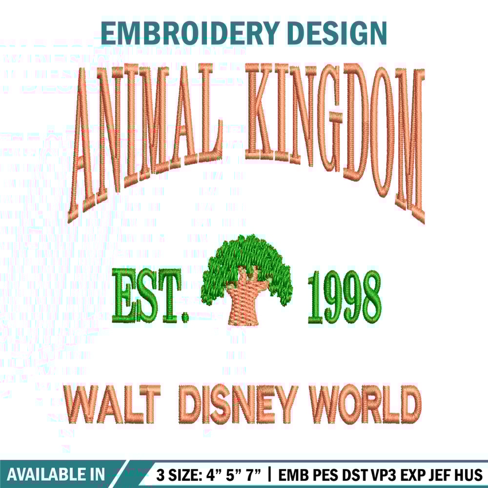 Animal Kingdom embroidery design, Animal Kingdom embroidery, logo design, embroidery file, logo shirt, Digital download..jpg