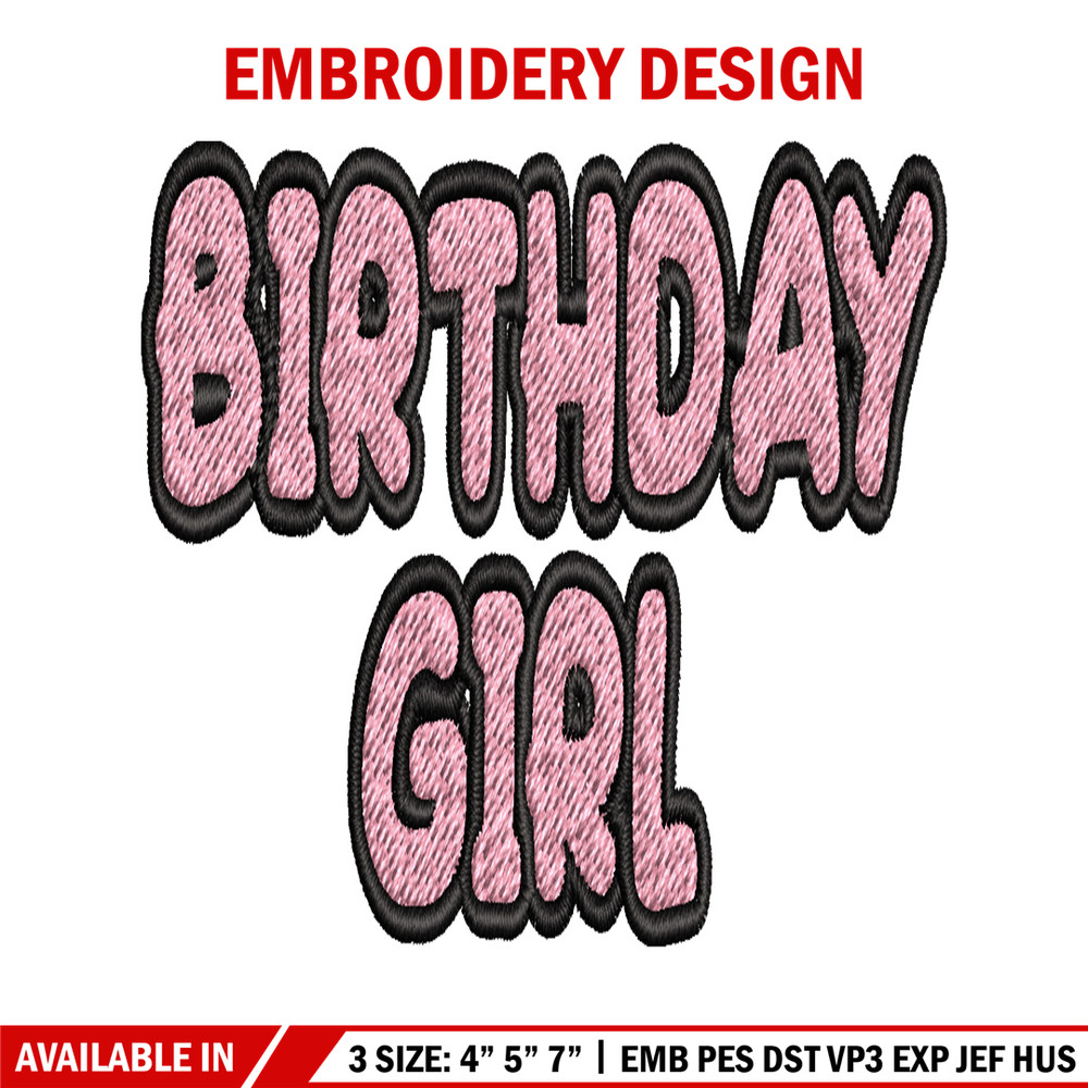 Bluey Birthday Girl Embroidery, Bluey Cartoon Embroidery, Disney Embroidery, Embroidery File, digital download..jpg