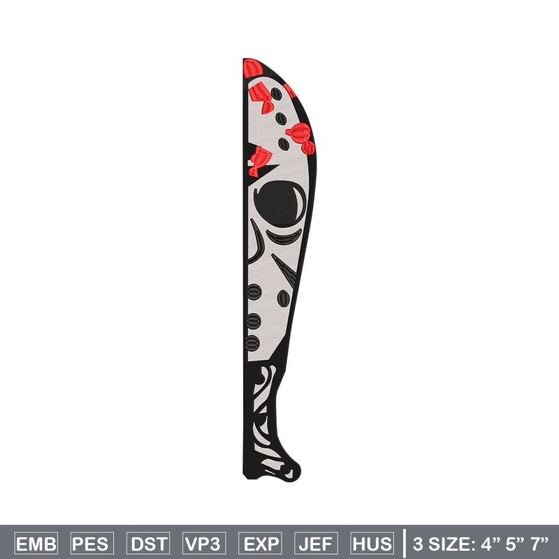Knife horror embroidery design, Horror embroidery, Embroidery file,Embroidery shirt, Emb design, Digital download.jpg