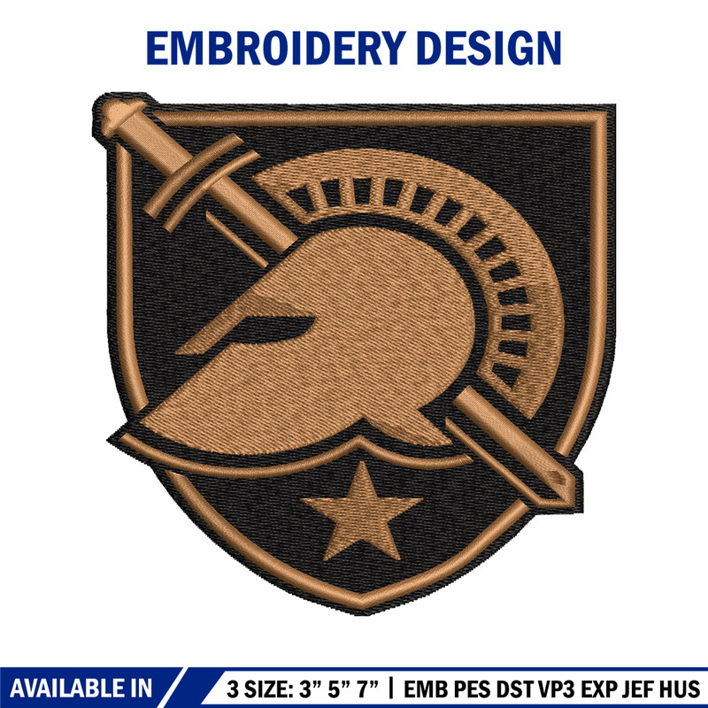 Army Black Knights embroidery design, Army Black Knights embroidery, Sport embroidery, NCAA embroidery..jpg