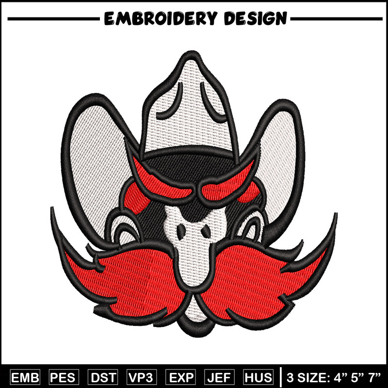 beard red embroidery design, beard red embroidery, cartoon design, embroidery file, logo shirt, Digital download..jpg
