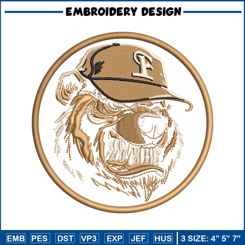 Bear face embroidery design, Bear face embroidery, animal design, embroidery file, logo shirt, Digital download..jpg