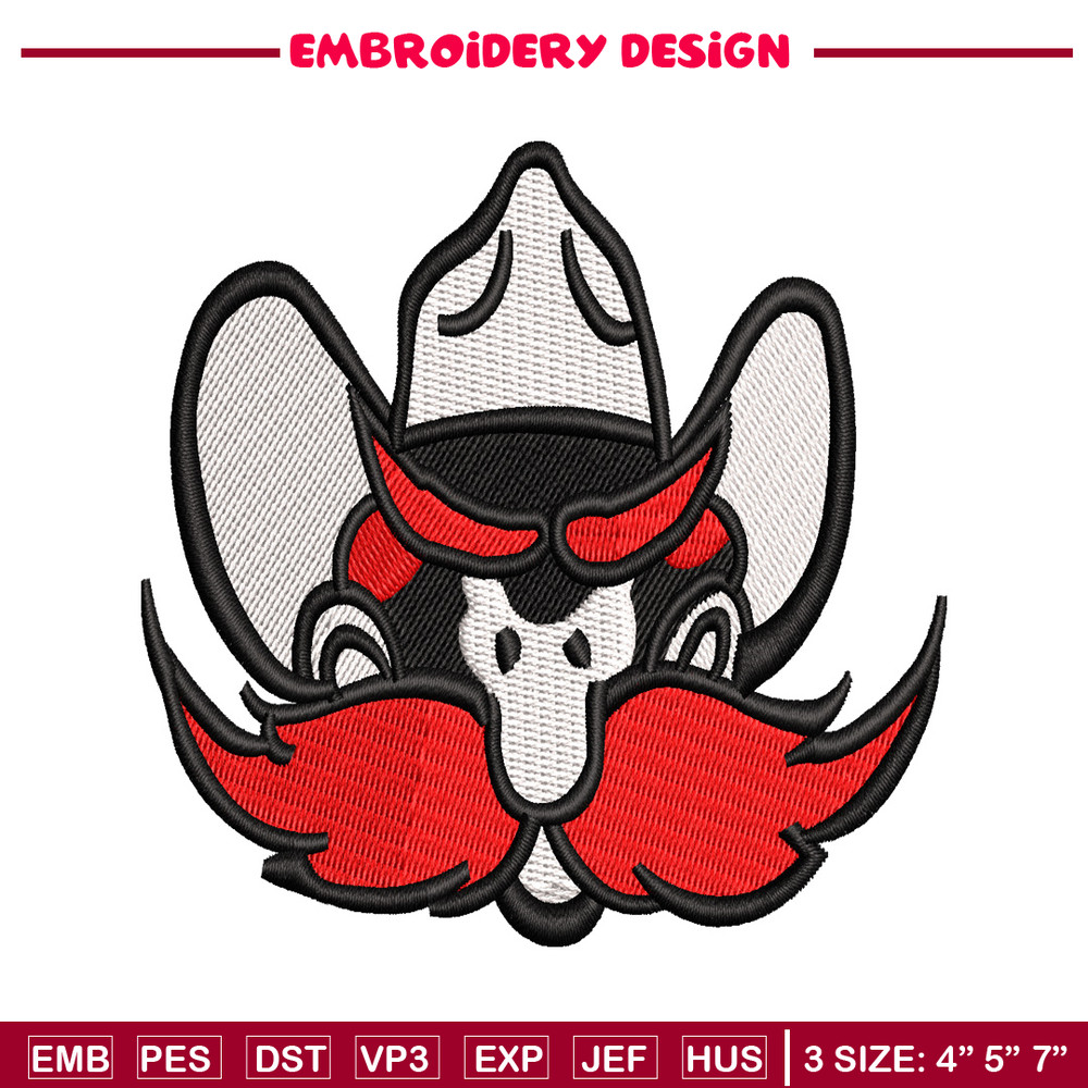 beard red embroidery design, beard red embroidery, cartoon design, embroidery file, logo shirt, Digital download..jpg