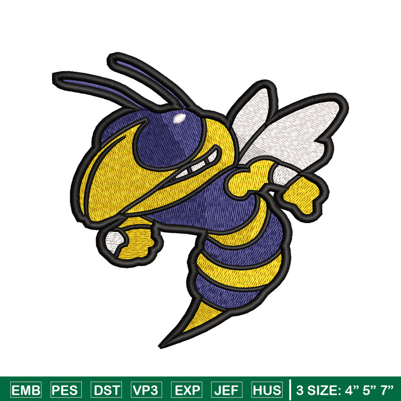 bee embroidery design, bee embroidery, logo design, embroidery file, embroidery animal, logo shirt, Digital download..jpg