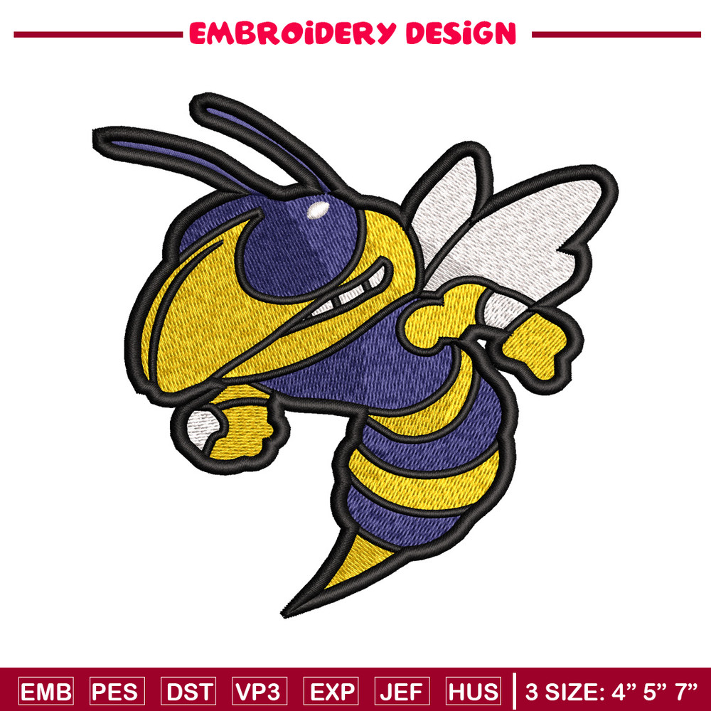 bee embroidery design, bee embroidery, logo design, embroidery file, embroidery animal, logo shirt, Digital download..jpg