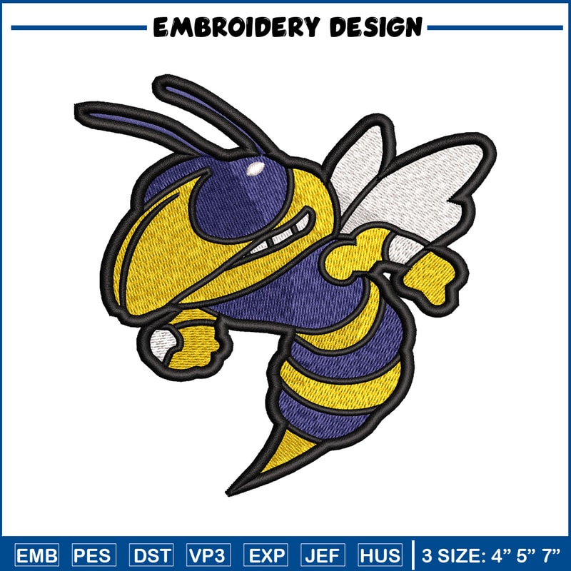 bee embroidery design, bee embroidery, logo design, embroidery file, embroidery animal, logo shirt, Digital download..jpg