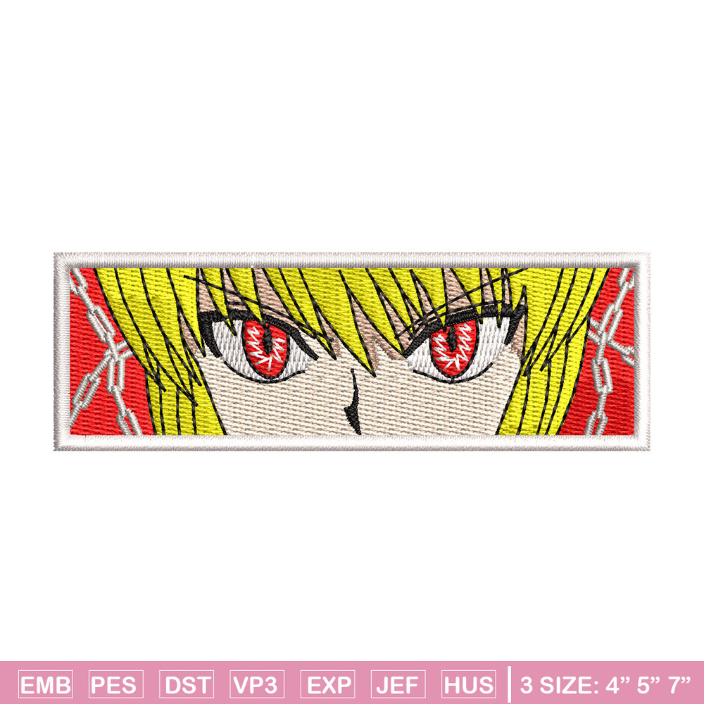 Kurapika embroidery design, Hxh embroidery, Anime design, Embroidery shirt, Embroidery file, Digital download.jpg