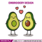 Avocado Love embroidery design, Avocado Love embroidery, logo design, embroidery file, logo shirt, Digital download..jpg
