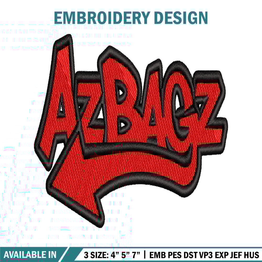 Azbagz logo embroidery design, Azbagz logo embroidery, embroidery file, logo design, logo shirt, Digital download.jpg