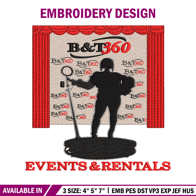 B&T 360 logo embroidery design, B&T 360 embroidery, logo design, embroidery file, logo shirt, Digital download..jpg