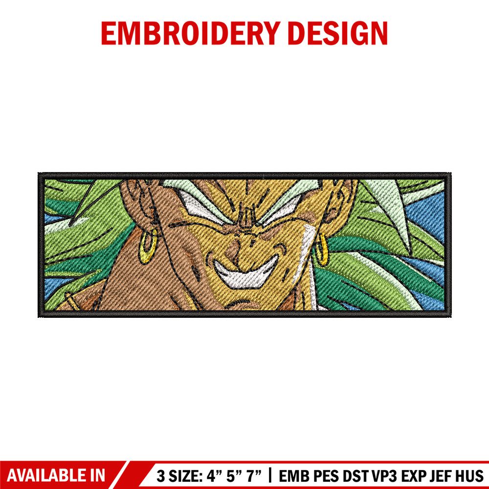 Broly box embroidery design, Dragonball embroidery, Anime design, Embroidery shirt, Embroidery file, Digital download.jpg