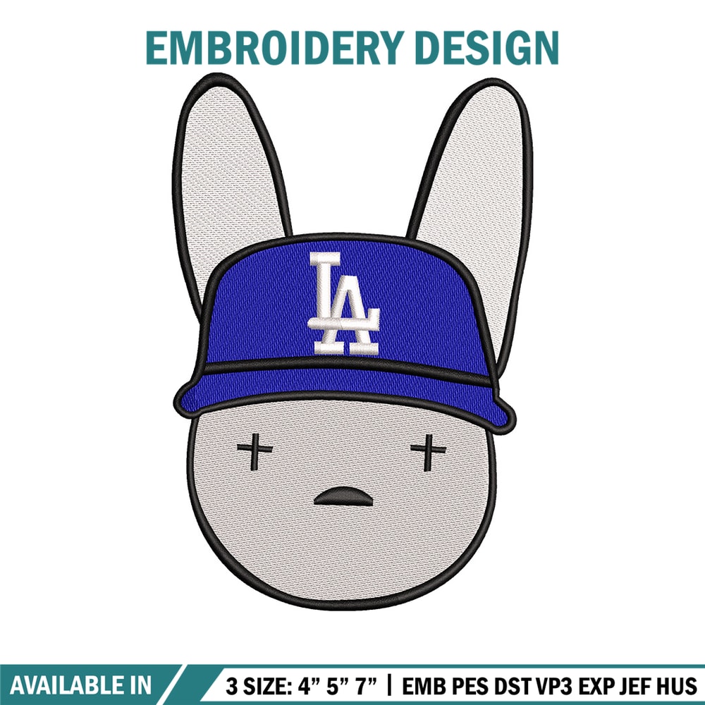 Bad bunny embroidery design, Bunny embroidery, Embroidery file, Embroidery shirt, Emb design, Digital download.jpg