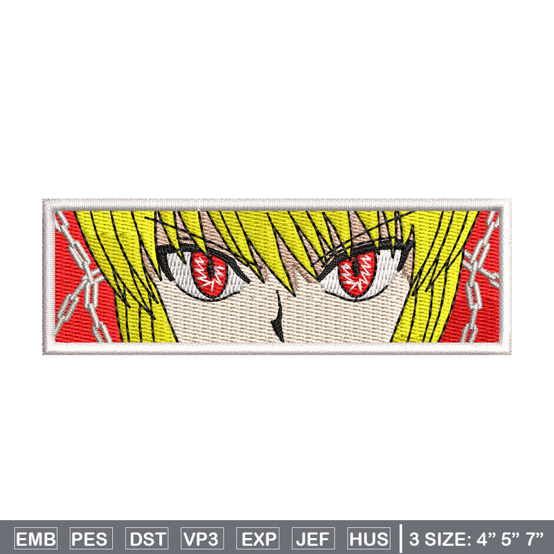 Kurapika embroidery design, Hxh embroidery, Anime design, Embroidery shirt, Embroidery file, Digital download.jpg