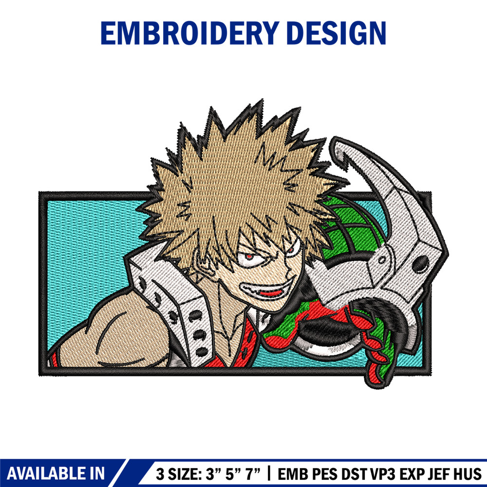 Bakugou embroidery design, My Hero Academia embroidery, Logo design, anime design, anime shirt, Digital download.jpg