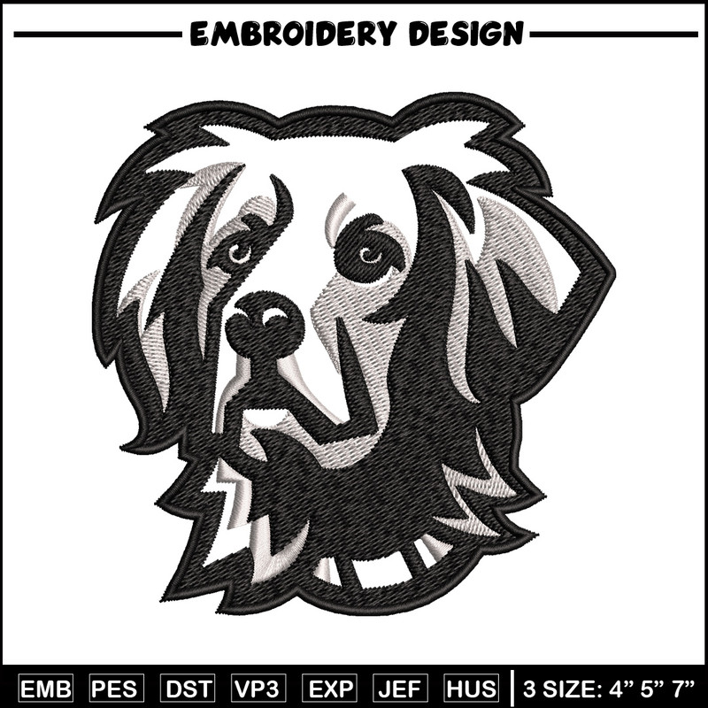 Black dog embroidery design, Black dog embroidery, animal design, embroidery file, logo shirt, Digital download..jpg