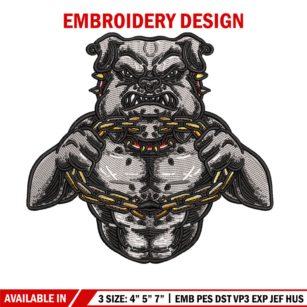 Bull dog body embroidery design, Bull embroidery, Embroidery file, Embroidery shirt, Emb design, Digital download.jpg