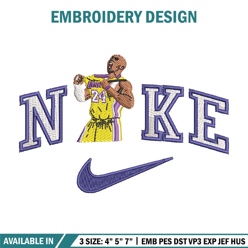 Basketball player Nike embroidery design, Basketball embroidery, Nike design, Embroidery file, Instant download.jpg