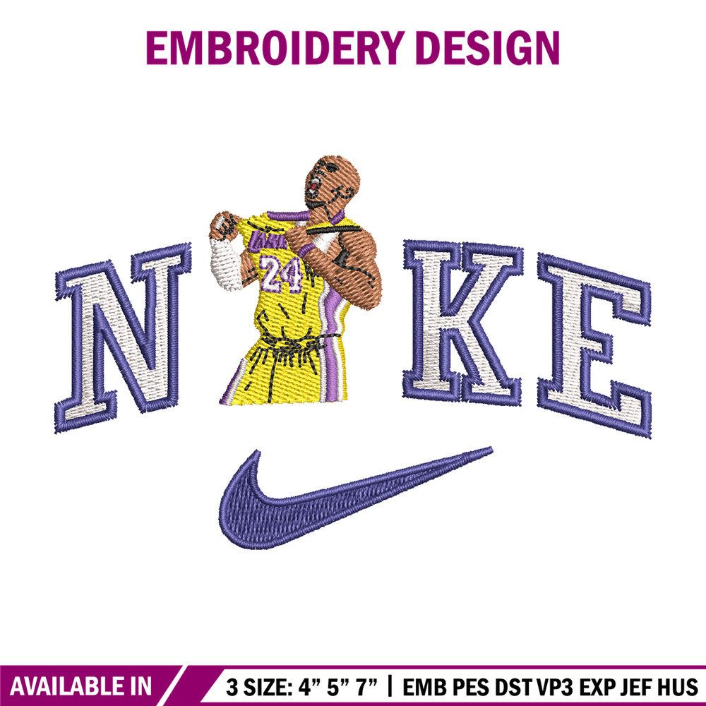 Basketball player Nike embroidery design, Basketball embroidery, Nike design, Embroidery file, Instant download.jpg
