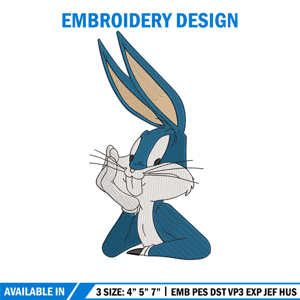 Bunny cartoon embroidery design, Cartoon embroidery, Embroidery file, Embroidery shirt, Emb design, Digital download.jpg
