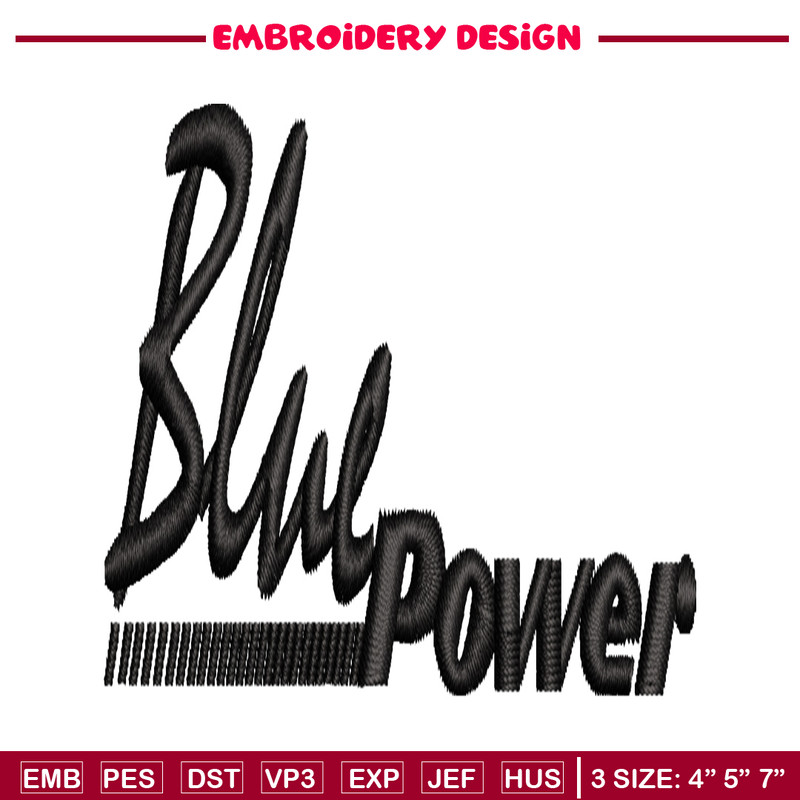 Blue Power embroidery design, Blue Power embroidery, logo design, embroidery file, logo shirt, Digital download..jpg