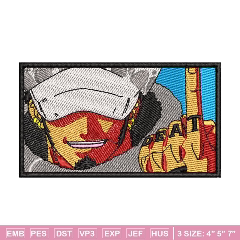 Law box embroidery design, One piece embroidery, Anime design, Embroidery shirt, Embroidery file, Digital download.jpg