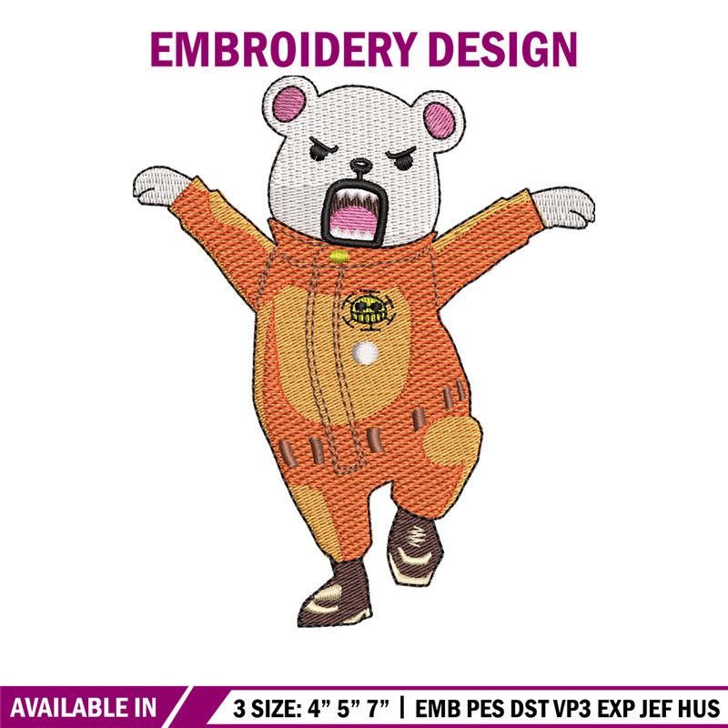 Bear embroidery design, Bear embroidery, Bear design, Embroidery file, Bear shirt, logo design, Instant download..jpg