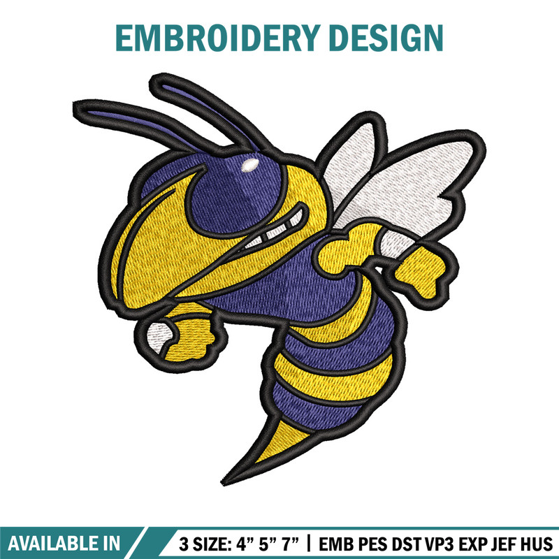 bee embroidery design, bee embroidery, logo design, embroidery file, embroidery animal, logo shirt, Digital download..jpg