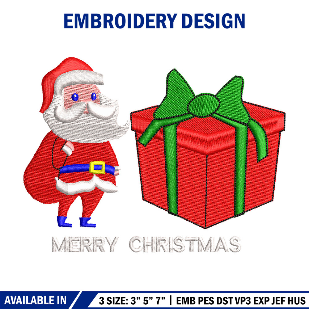 Big gift chrismas embroidery design, Chrismas embroidery, Embroidery file, Embroidery shirt, Emb design,Digital download.jpg