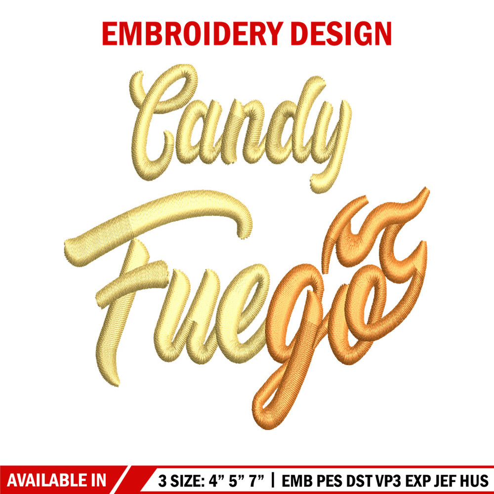 Candy fuego logo embroidery design, logo embroidery, logo design, embroidery file, logo shirt, Digital download..jpg