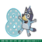 Bluey 8th Birthday Embroidery design, Bluey Cartoon Embroidery, Disney Embroidery, Embroidery File, digital download.jpg