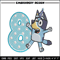 Bluey 8th Birthday Embroidery design, Bluey Cartoon Embroidery, Disney Embroidery, Embroidery File, digital download.jpg
