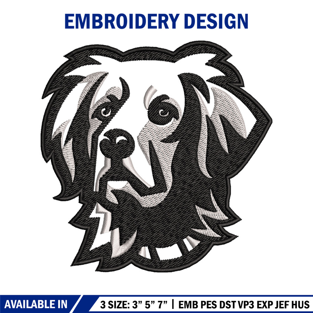 Black dog embroidery design, Black dog embroidery, animal design, embroidery file, logo shirt, Digital download..jpg