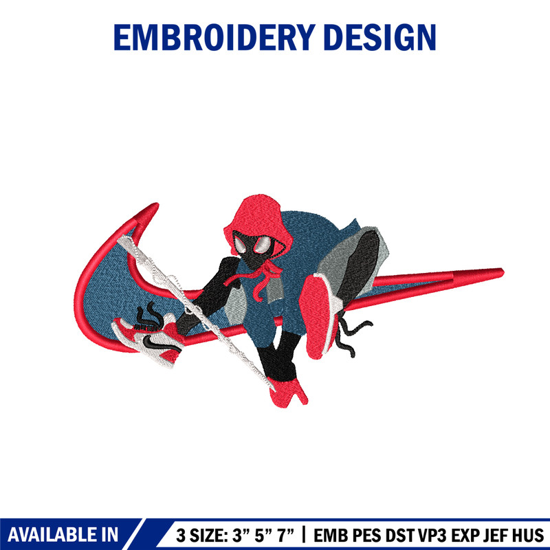 Black Spider Swoosh embroidery design, Black Spider embroidery, Nike design, Logo shirt, movie shirt, digital download.jpg