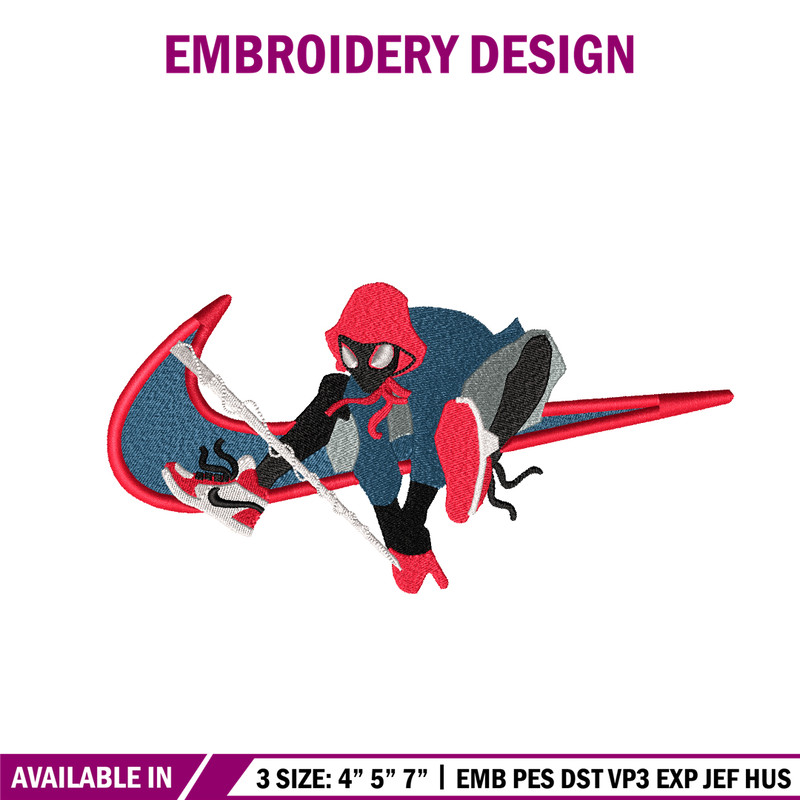 Black Spider Swoosh embroidery design, Black Spider embroidery, Nike design, Logo shirt, movie shirt, digital download.jpg