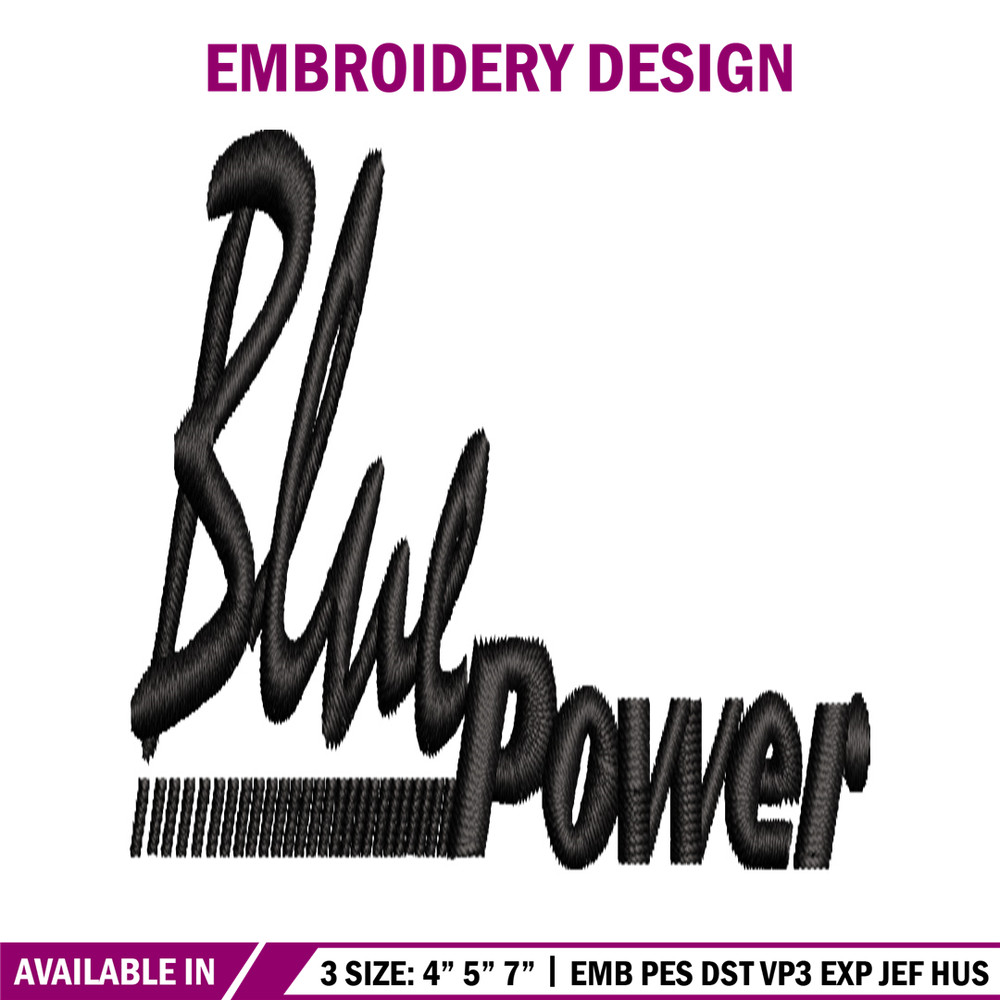Blue Power embroidery design, Blue Power embroidery, logo design, embroidery file, logo shirt, Digital download..jpg