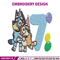 Bluey Bingo 7th Birthday Embroidery, Bluey Cartoon Embroidery, Disney Embroidery, Embroidery File, digital download..jpg