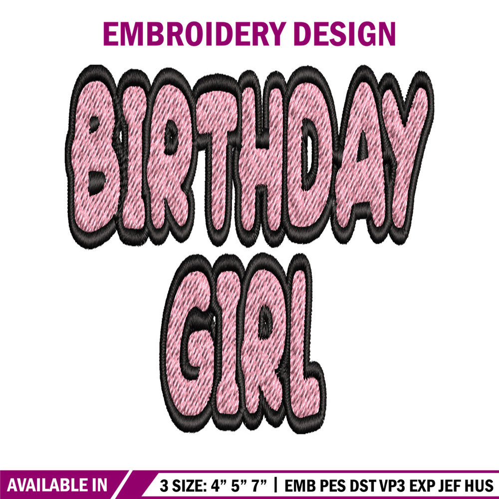Bluey Birthday Girl Embroidery, Bluey Cartoon Embroidery, Disney Embroidery, Embroidery File, digital download..jpg