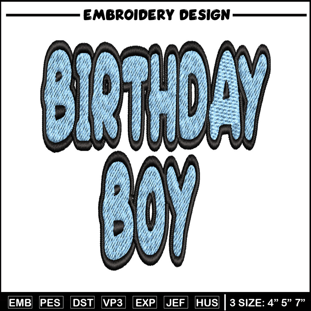 Bluey Birthday Boy Embroidery, Bluey Cartoon Embroidery, Disney Embroidery, Embroidery File, digital download..jpg