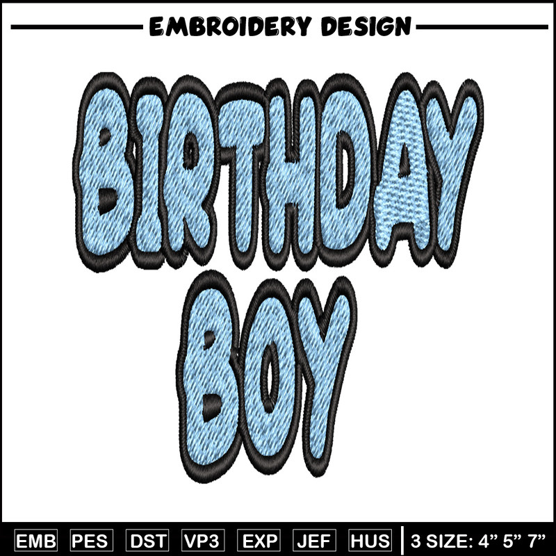 Bluey Birthday Boy Embroidery, Bluey Cartoon Embroidery, Disney Embroidery, Embroidery File, digital download..jpg
