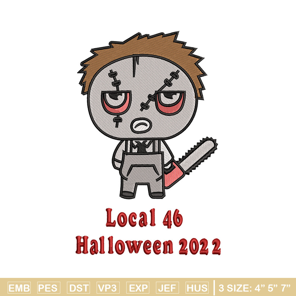 Local 46 embroidery design, Halloween embroidery, Embroidery file, Embroidery shirt, Emb design, Digital download.jpg