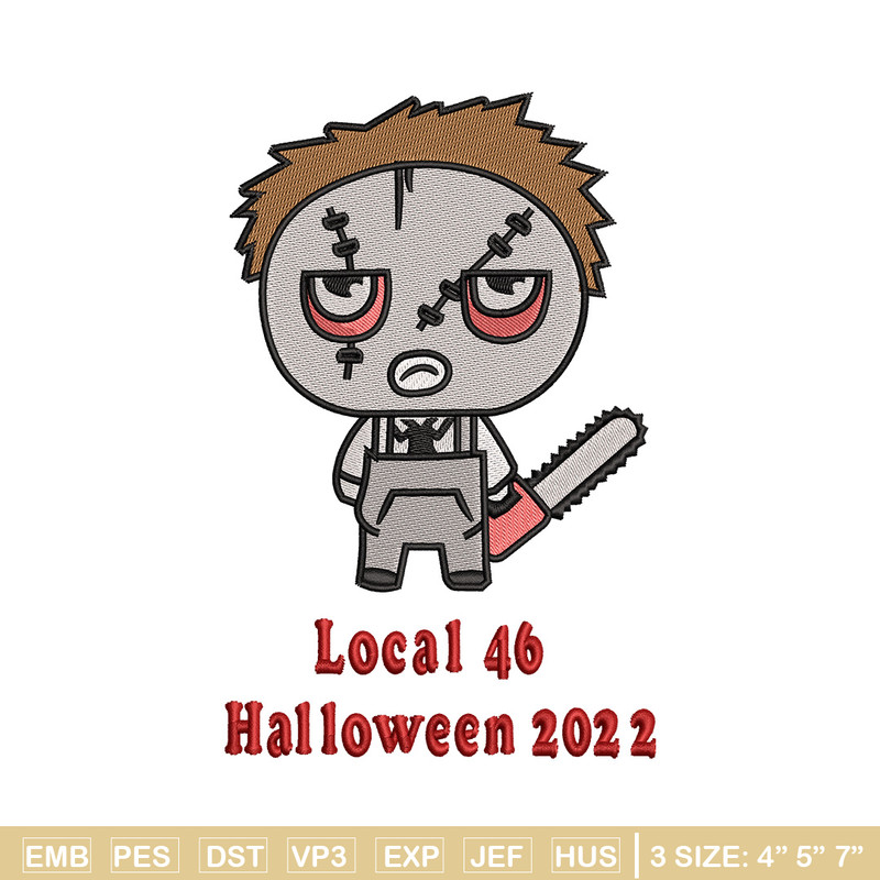 Local 46 embroidery design, Halloween embroidery, Embroidery file, Embroidery shirt, Emb design, Digital download.jpg
