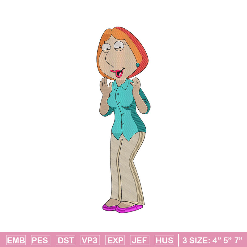 Lois Griffin embroidery design, Family guy embroidery, Embroidery file, Embroidery shirt, Emb design, Digital download.jpg