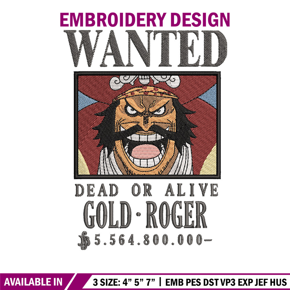 Bounty roger embroidery design, One piece embroidery, Anime design, Embroidery shirt, Embroidery file,Digital download.zip.jpg