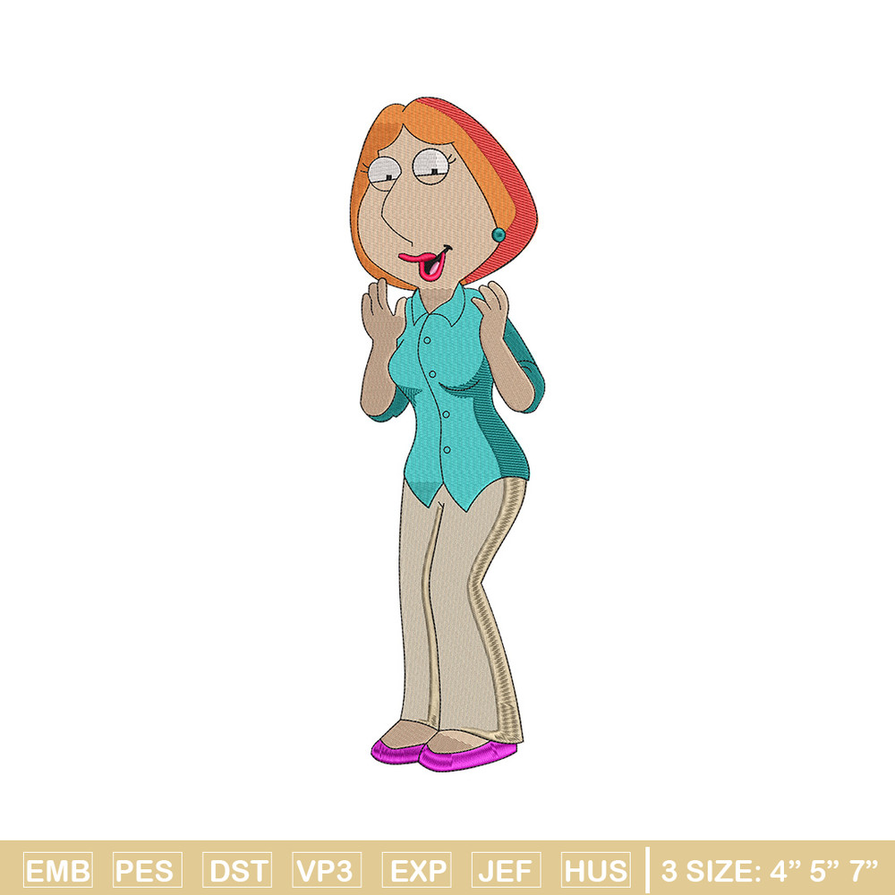 Lois Griffin embroidery design, Family guy embroidery, Embroidery file, Embroidery shirt, Emb design, Digital download.jpg