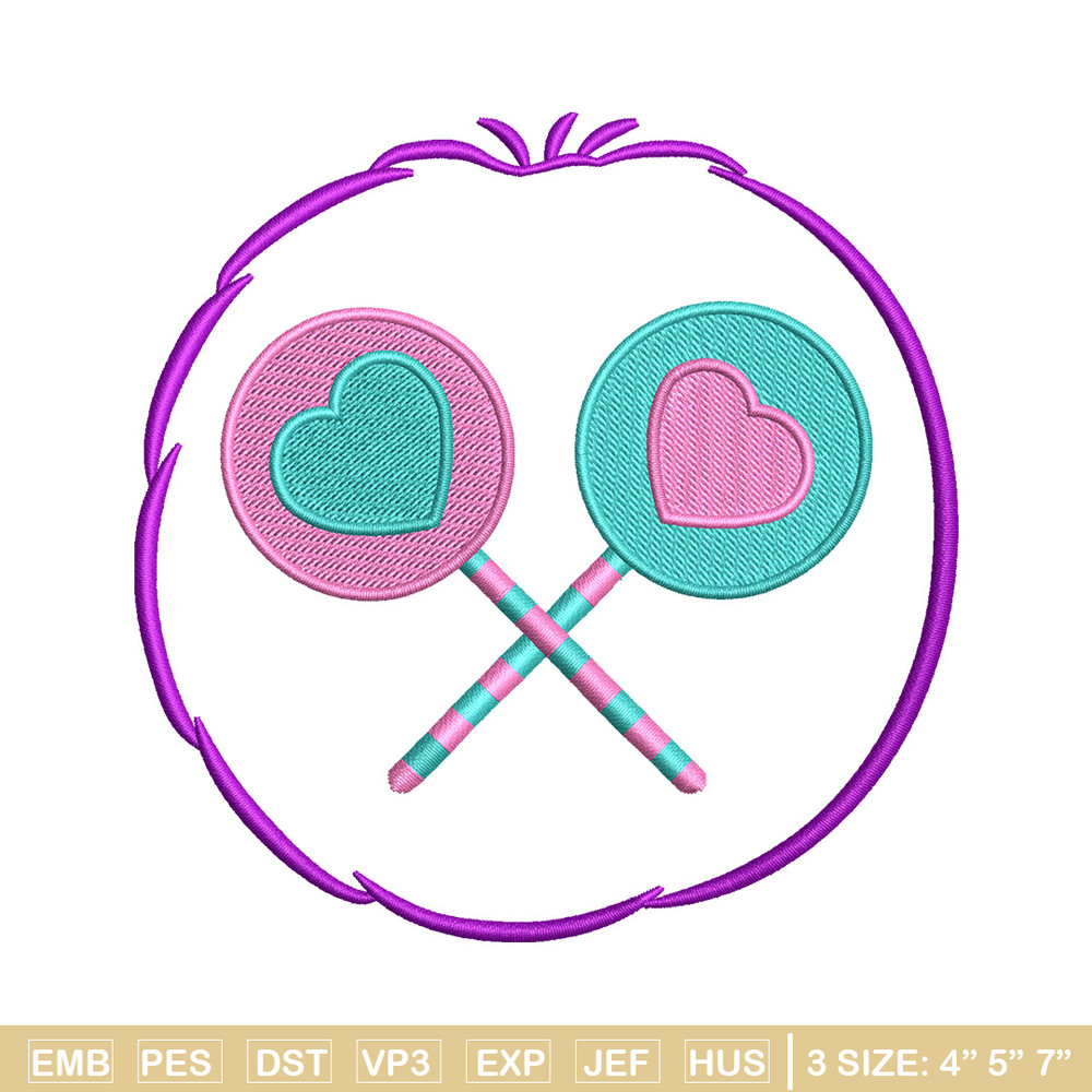 Lollipop circle embroidery design, Lollipop embroidery, Embroidery file, Embroidery shirt, Emb design, Digital download.jpg