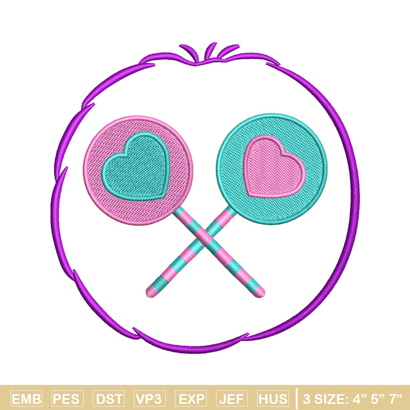 Lollipop circle embroidery design, Lollipop embroidery, Embroidery file, Embroidery shirt, Emb design, Digital download.jpg