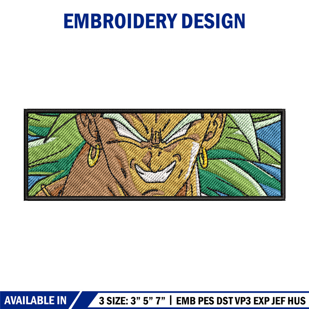Broly box embroidery design, Dragonball embroidery, Anime design, Embroidery shirt, Embroidery file, Digital download.jpg